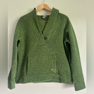 NIKE ACG Green Shawl Collar women's Sweater